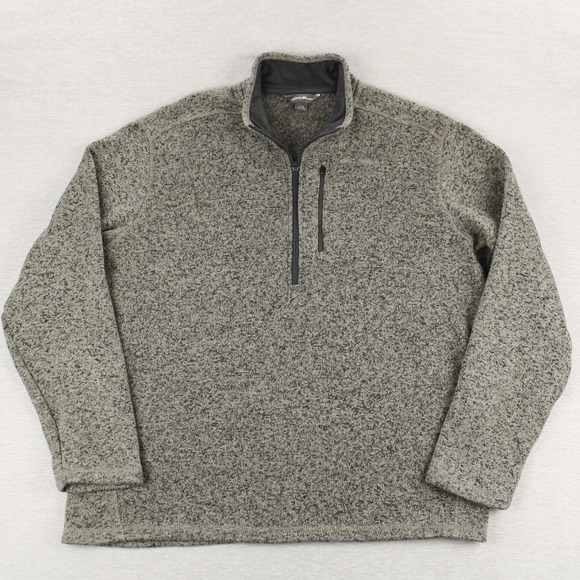 Eddie Bauer Other - Eddie Bauer 1/2 Zip Pullover Mens XL Gray Convector Sweater Fleece Polyester